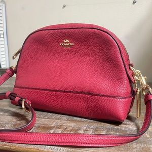 NEW red Coach crossbody purse